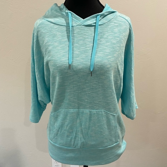 Lucy Tops - Lucy Aqua Hoodie Sweatshirt NWOT